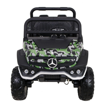 Mercedes Benz Unimog dla dzieci Lakier Moro + Napęd 4x4 + Pilot + Bagażnik + Wolny Start + Radio MP3 + LED